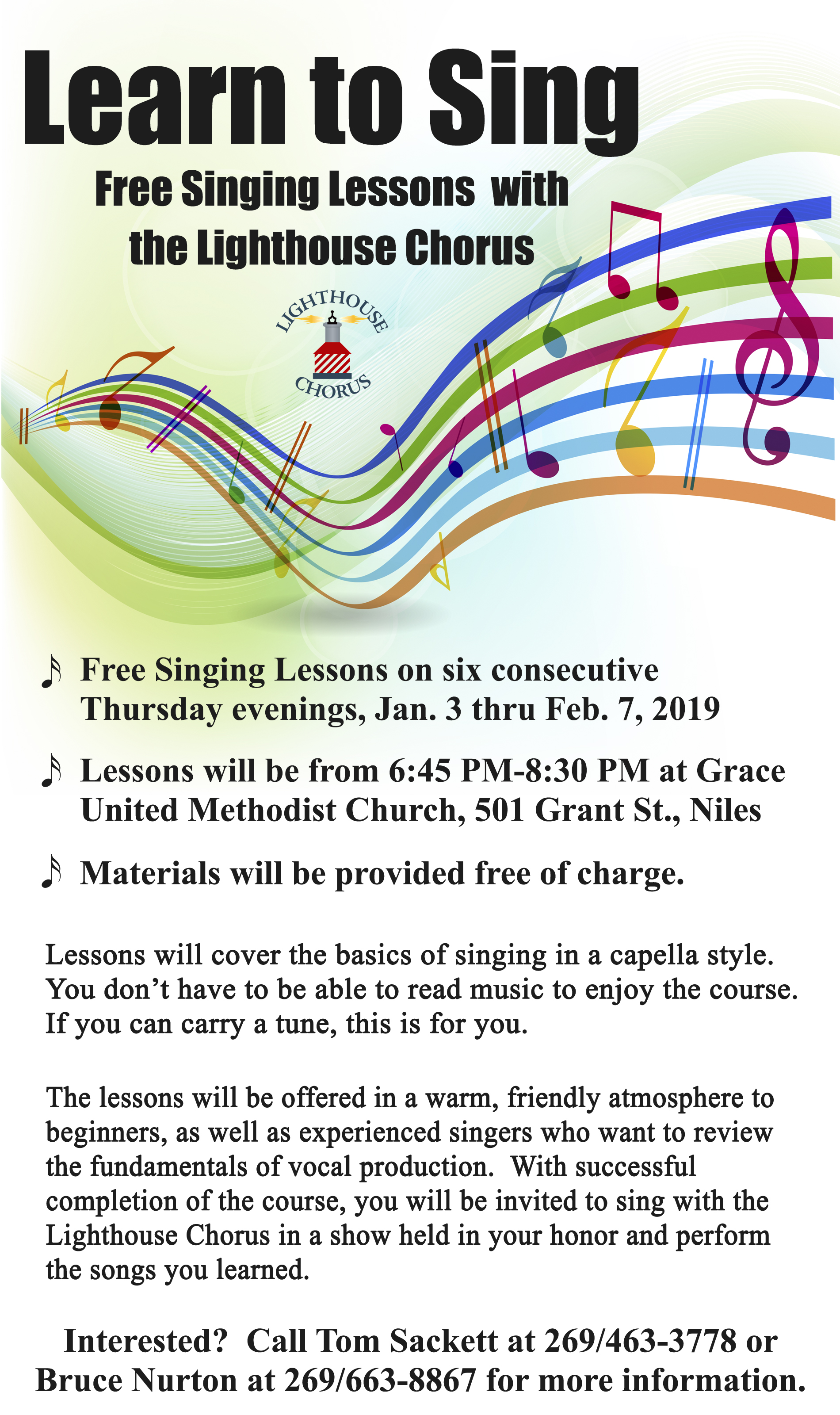 Learn to Sing Flyer